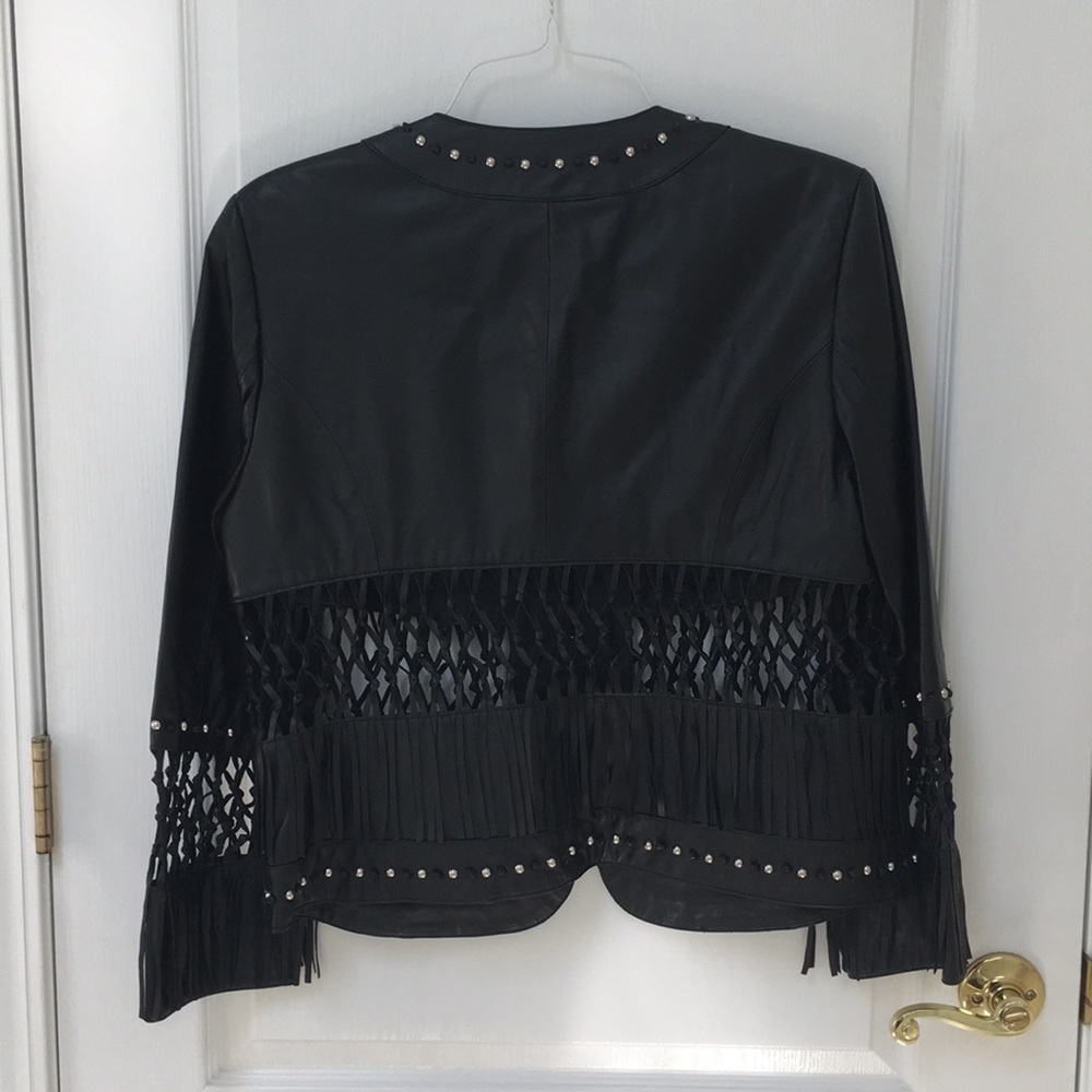 𝅺Pamela McCoy leather jacket - Picture 2 of 8
